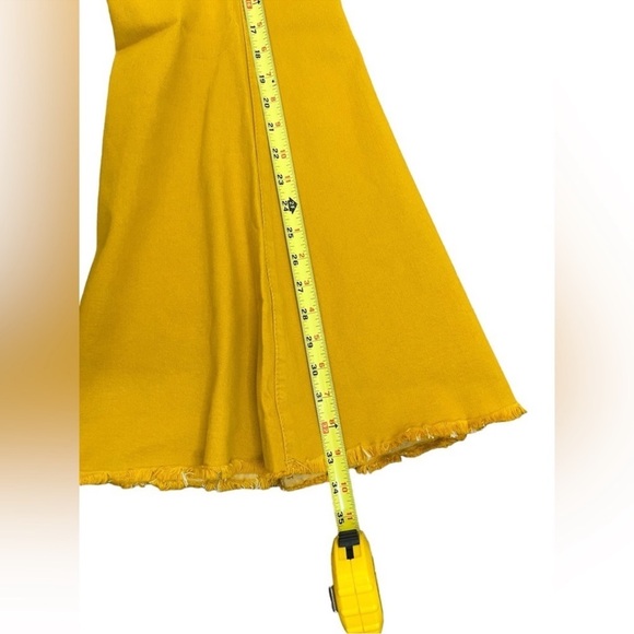 Home Folk Women's Mustard High Rise Flare Jeans - Picture 10 of 13